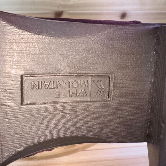 White Mountain Boots Women 8M Dorian Burgundy Lace Up Side Zip Combat Ankle Boot - Picture 10 of 13